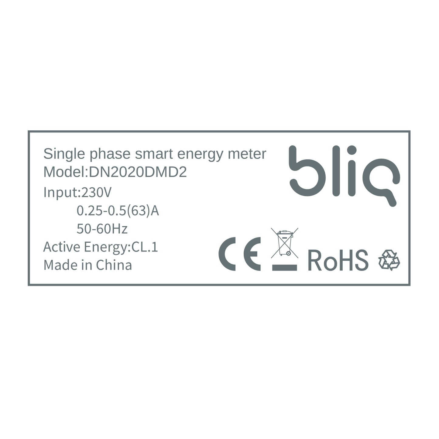 Bliq kWh meter (3-phase) DN2020DMD4 (direct meter)