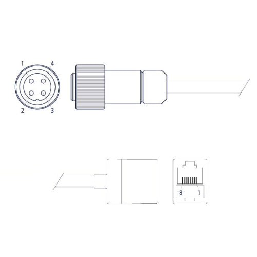 Bliq - Solis & KSTAR RS485 adapter kabel